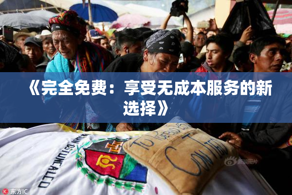 《完全免费：享受无成本服务的新选择》