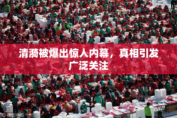 清漪被爆出惊人内幕，真相引发广泛关注
