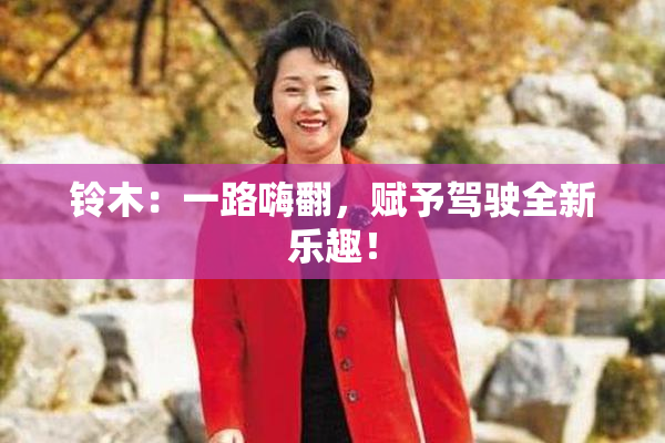 铃木：一路嗨翻，赋予驾驶全新乐趣！