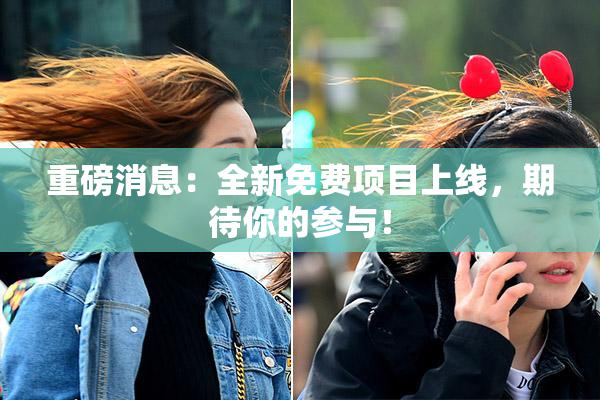 重磅消息：全新免费项目上线，期待你的参与！