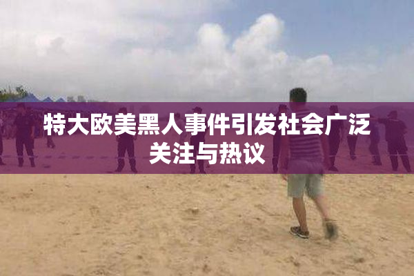 特大欧美黑人事件引发社会广泛关注与热议