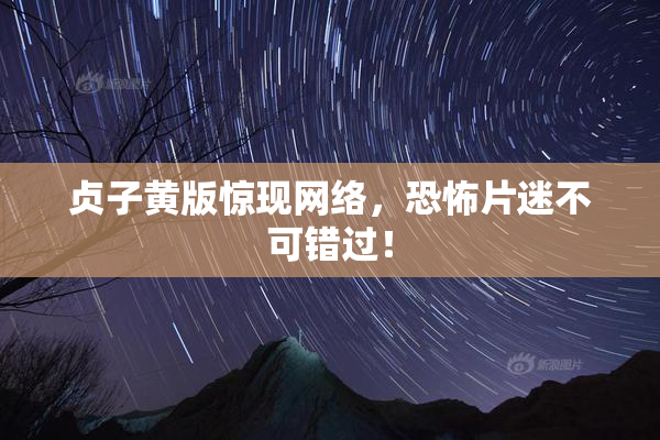 贞子黄版惊现网络，恐怖片迷不可错过！